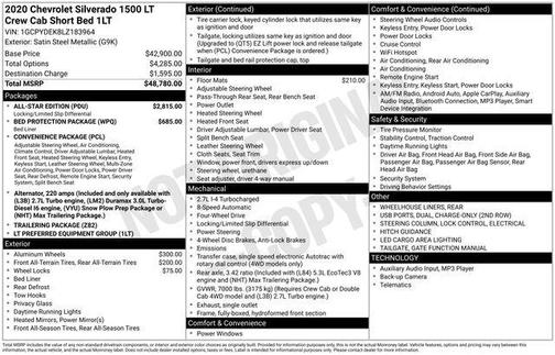 2020 Chevrolet Silverado 1500 LT