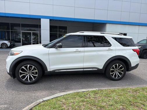 Star White Metallic Tri-Coat 2020 Ford Explorer Limited
