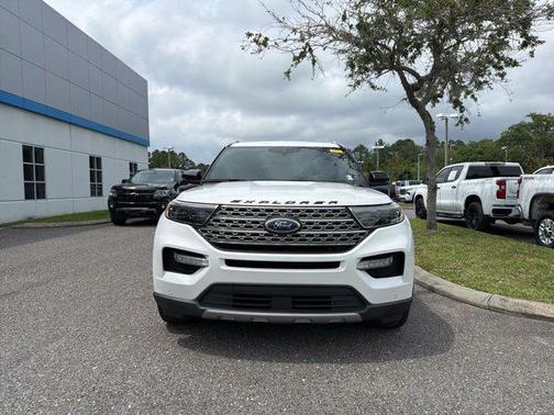Star White Metallic Tri-Coat 2020 Ford Explorer Limited