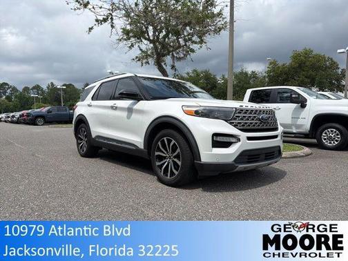 Star White Metallic Tri-Coat 2020 Ford Explorer Limited