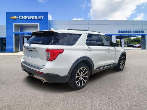 Star White Metallic Tri-Coat 2020 Ford Explorer Limited