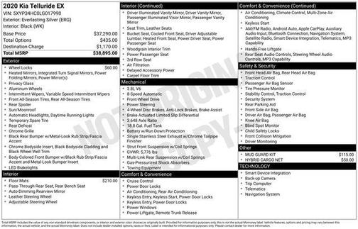 2020 Kia Telluride EX