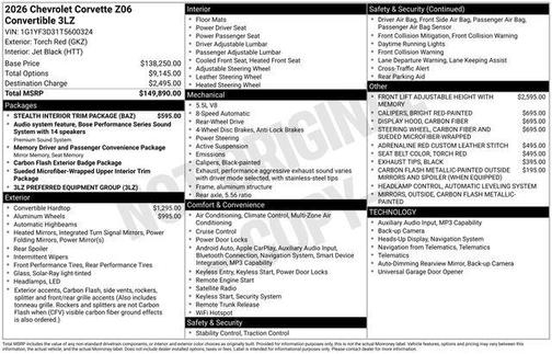 Torch Red 2026 Chevrolet Corvette Z06