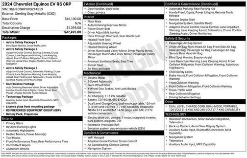 2024 Chevrolet Equinox EV RS