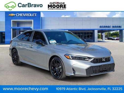 Sonic Gray Pearl 2026 Honda Civic Hybrid Sport