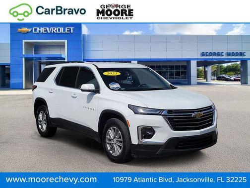 Summit White 2023 Chevrolet Traverse LT Leather
