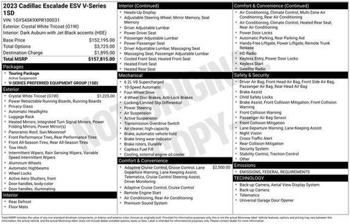 2023 Cadillac Escalade ESV V-Series