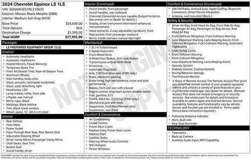 Mosaic Black Metallic 2024 Chevrolet Equinox LS