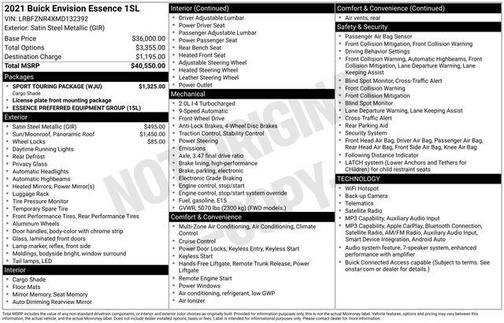 Satin Steel Metallic 2021 Buick Envision FWD Essence