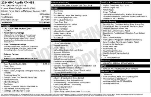 2024 GMC Acadia AWD AT4