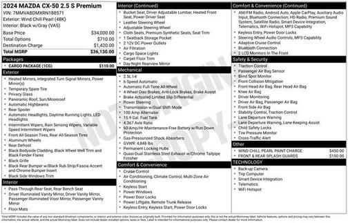 2024 Mazda CX-50 2.5 S Premium Package