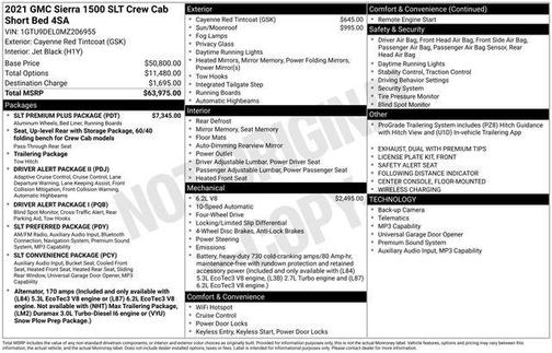 2021 GMC Sierra 1500 SLT