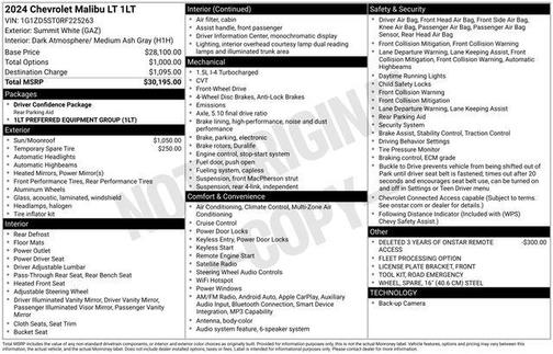 2024 Chevrolet Malibu FWD 1LT