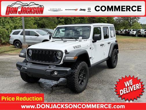 Bright White Clearcoat 2024 Jeep Wrangler Willys