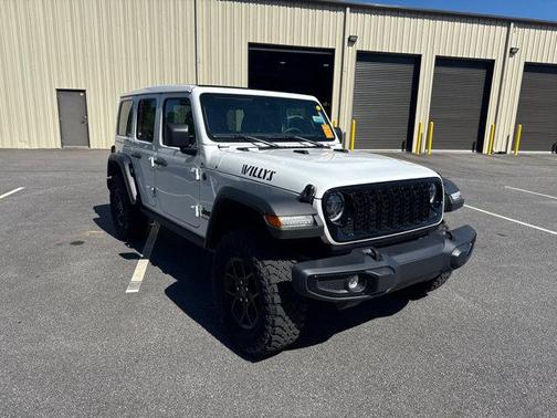 Bright White Clearcoat 2024 Jeep Wrangler Willys