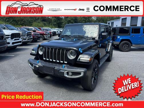 Black Clearcoat 2023 Jeep Wrangler 4xe Sahara