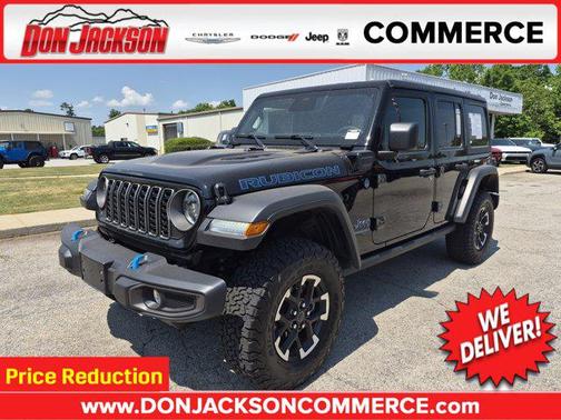 Black Clearcoat 2025 Jeep Wrangler 4xe Rubicon