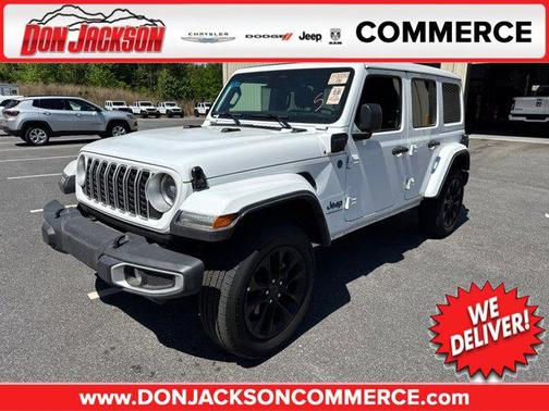 Bright White Clearcoat 2025 Jeep Wrangler 4xe Sahara