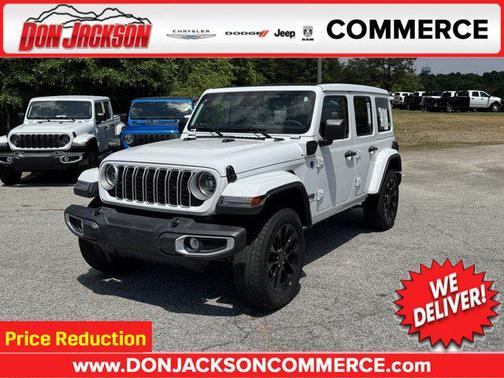 Bright White Clearcoat 2025 Jeep Wrangler 4xe Sahara