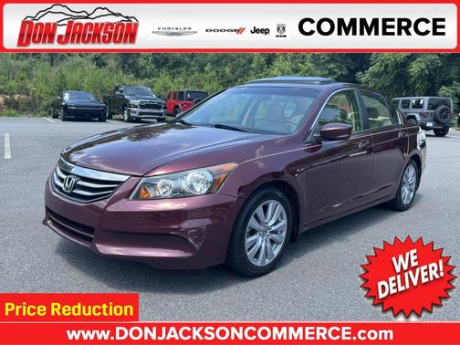 Burgundy 2011 Honda Accord EX-L