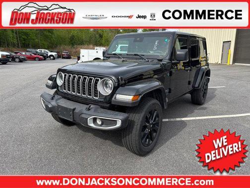 Black Clearcoat 2025 Jeep Wrangler 4xe Sahara