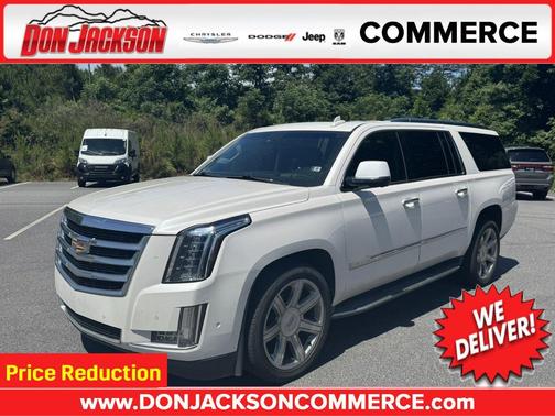 Crystal White Tricoat 2017 Cadillac Escalade ESV Luxury