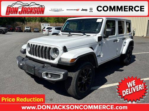 Bright White Clearcoat 2025 Jeep Wrangler 4xe Sahara