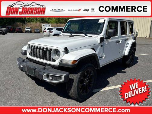 Bright White Clearcoat 2025 Jeep Wrangler 4xe Sahara