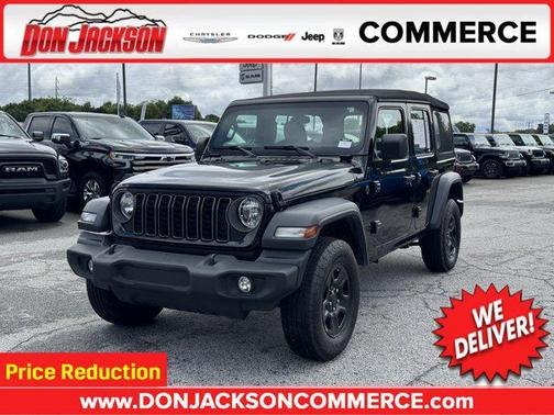 Black Clearcoat 2024 Jeep Wrangler Sport