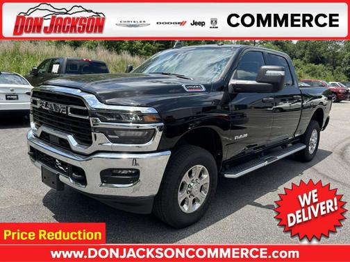 Diamond Black Crystal Pearlcoat 2025 RAM 2500 Big Horn Crew Cab 4x4 6'4' Box
