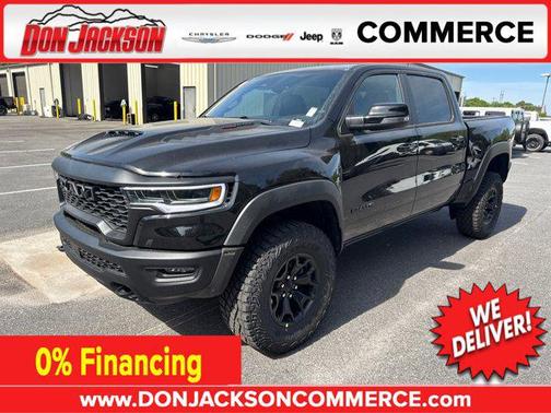 Diamond Black Crystal Pearlcoat 2026 RAM 1500 RHO Crew Cab 4x4 5'7' Box