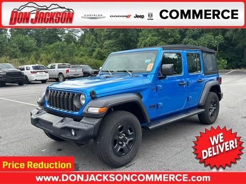 Hydro Blue Pearlcoat 2024 Jeep Wrangler Sport