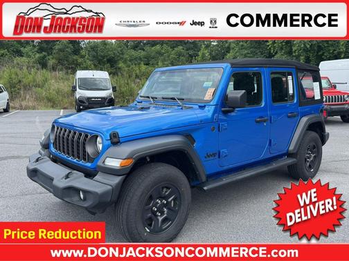 Hydro Blue Pearlcoat 2024 Jeep Wrangler Sport
