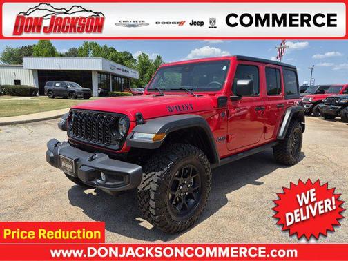 Firecracker Red Clearcoat 2025 Jeep Wrangler 4xe Willys