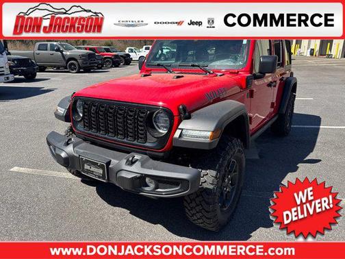 Firecracker Red Clearcoat 2025 Jeep Wrangler 4xe Willys