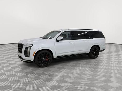 Vibrant White Tricoat 2026 Cadillac Escalade ESV Sport Platinum