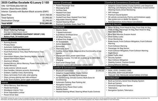 2025 Cadillac Escalade IQ Luxury 2