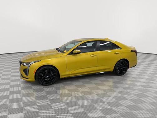 Cyber Yellow Metallic 2026 Cadillac CT4-V V-Series RWD