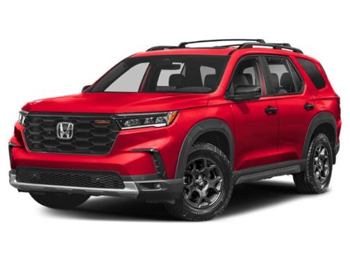 Radiant Red Metallic II 2025 Honda Pilot TrailSport