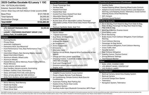 2025 Cadillac Escalade IQ Luxury 1