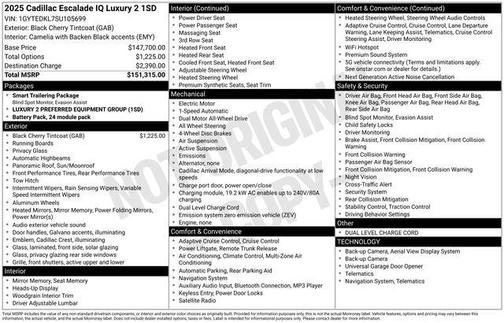 2025 Cadillac Escalade IQ Luxury 2