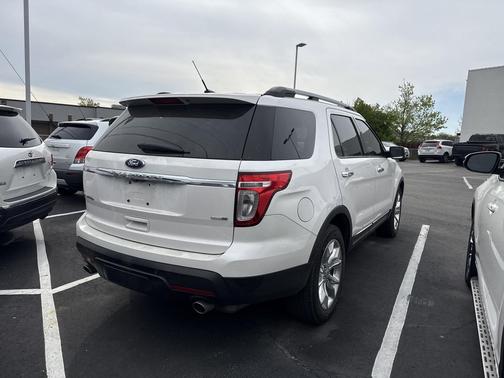 White Platinum Metallic Tri-Coat 2015 Ford Explorer Limited