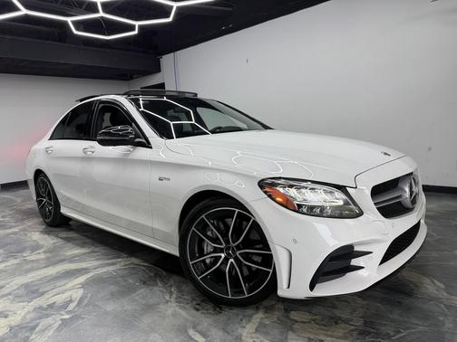 White 2019 Mercedes-Benz AMG C 43 4MATIC