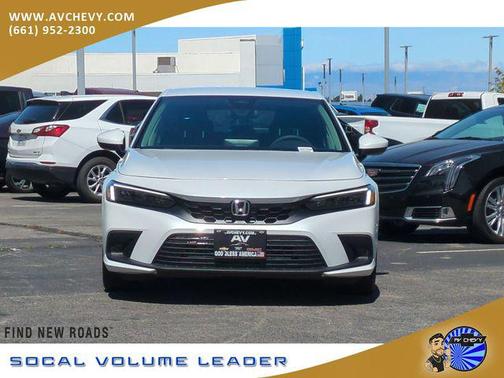 Platinum White Pearl 2024 Honda Civic LX