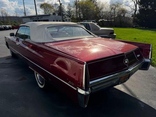 Burgundy 1970 Cadillac DeVille Convertible