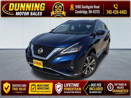 Deep Ocean Blue Pearl 2023 Nissan Murano SV Intelligent AWD