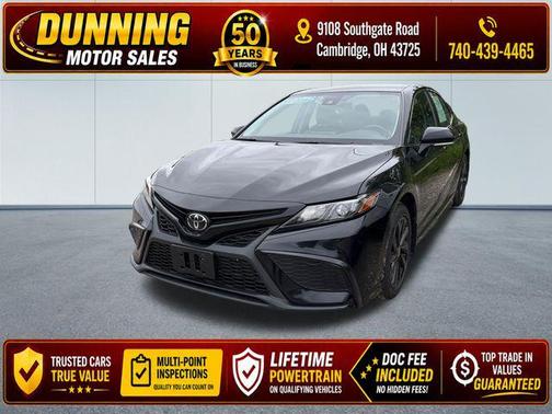 Midnight Black Metallic 2024 Toyota Camry SE
