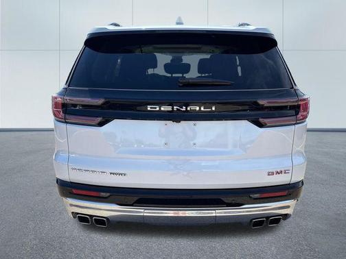 White Frost Tricoat 2025 GMC Acadia Denali