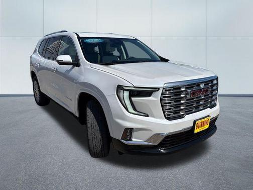 White Frost Tricoat 2025 GMC Acadia Denali