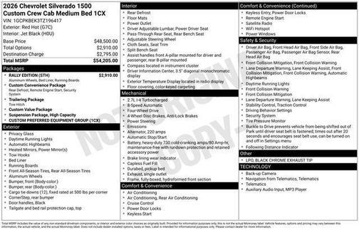 2026 Chevrolet Silverado 1500 Custom